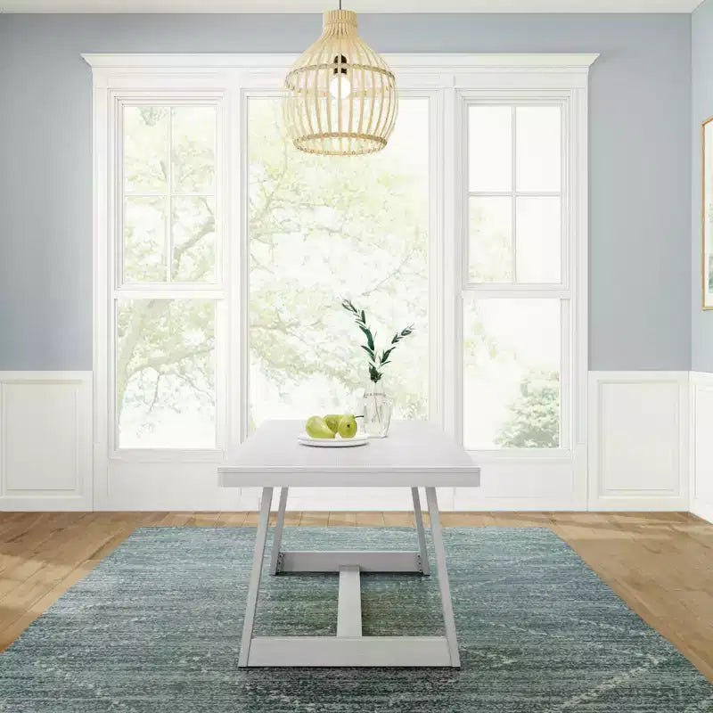 Plank+Beam 72 Dining Table for 6, Solid Wood Classic Farmhouse Style Kitchen Table
