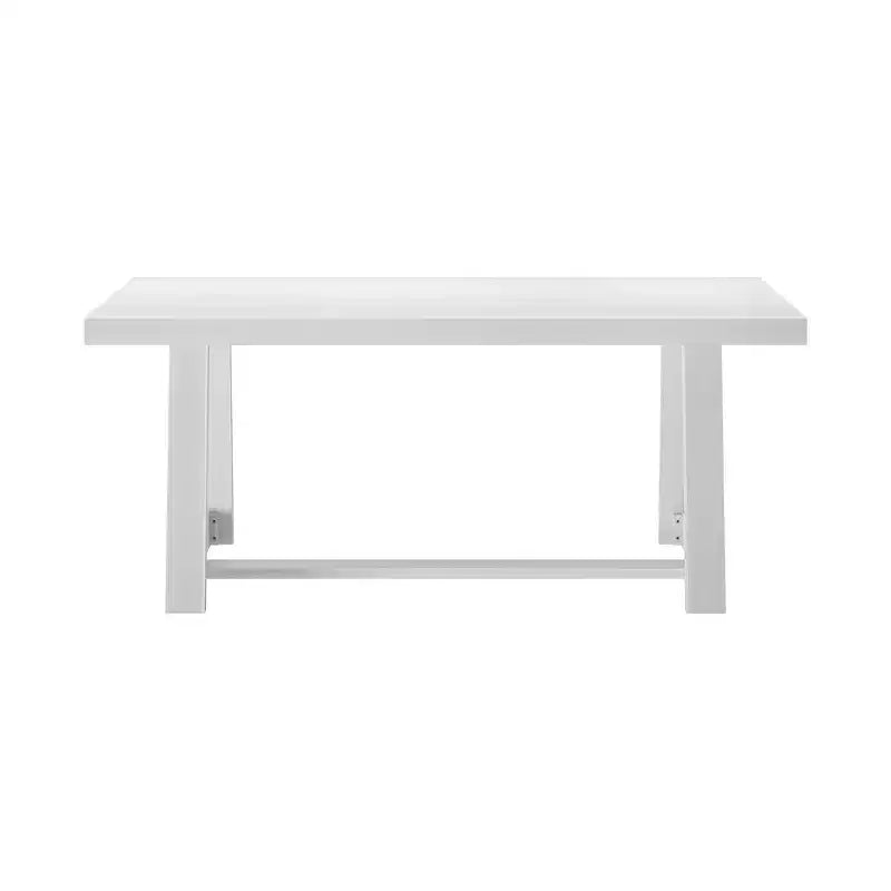 Plank+Beam 72 Dining Table for 6, Solid Wood Classic Farmhouse Style Kitchen Table
