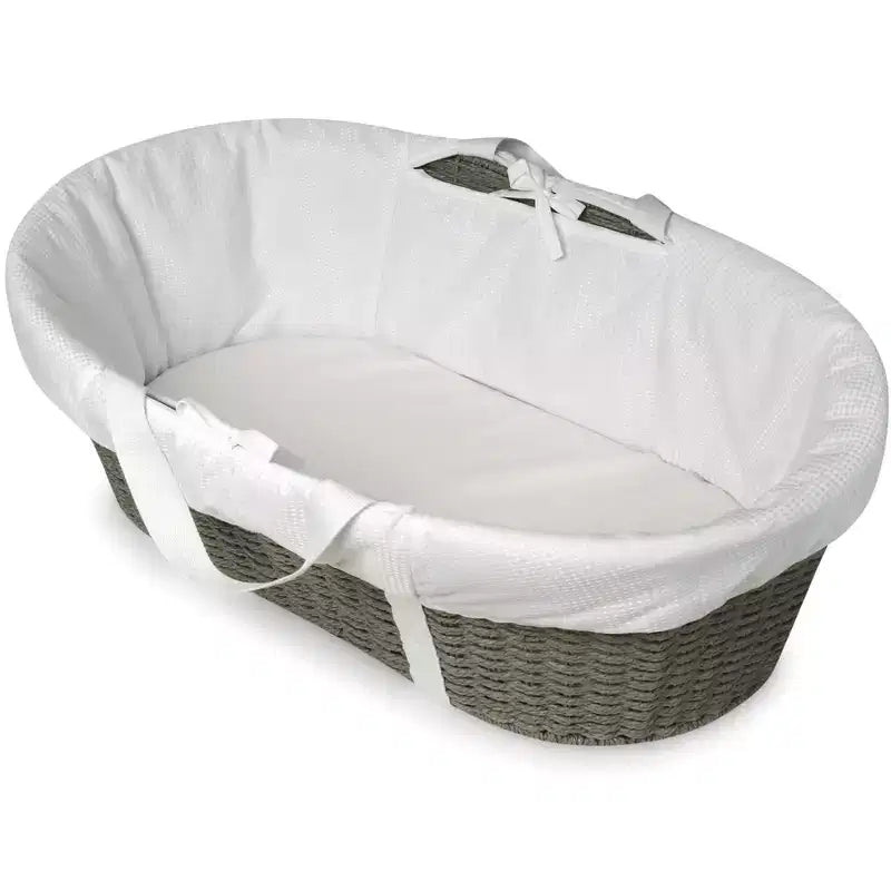 Badger Basket Wicker-Look Woven Baby Moses Changing Basket