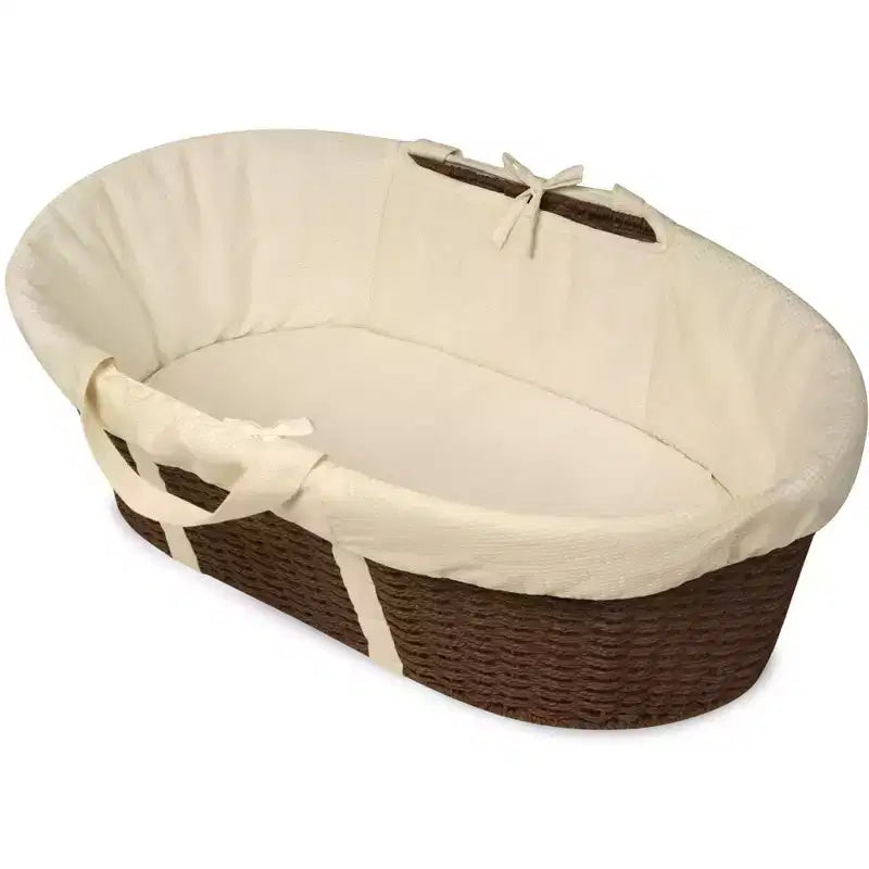 Badger Basket Wicker-Look Woven Baby Moses Changing Basket