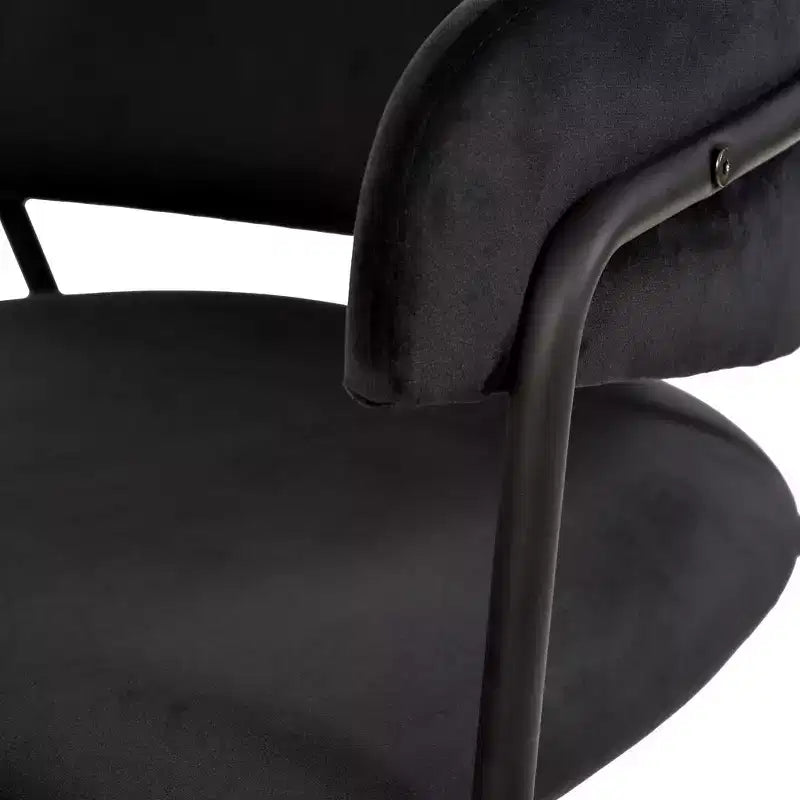 Chaise de salle à manger rembourrée Axis – Siège d'appoint moderne avec pieds en acier inoxydable thermolaqué durable pour cuisine, salle à manger, bureau et salon.