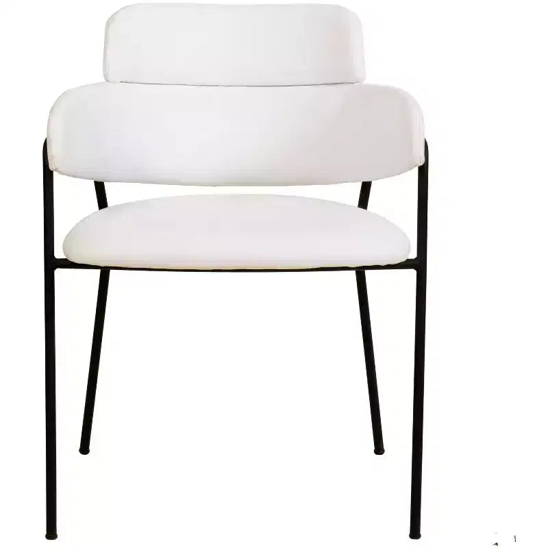 Chaise de salle à manger rembourrée Axis – Siège d'appoint moderne avec pieds en acier inoxydable thermolaqué durable pour cuisine, salle à manger, bureau et salon.