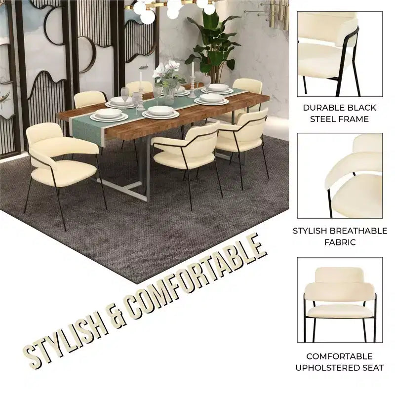 Chaise de salle à manger rembourrée Axis – Siège d'appoint moderne avec pieds en acier inoxydable thermolaqué durable pour cuisine, salle à manger, bureau et salon.