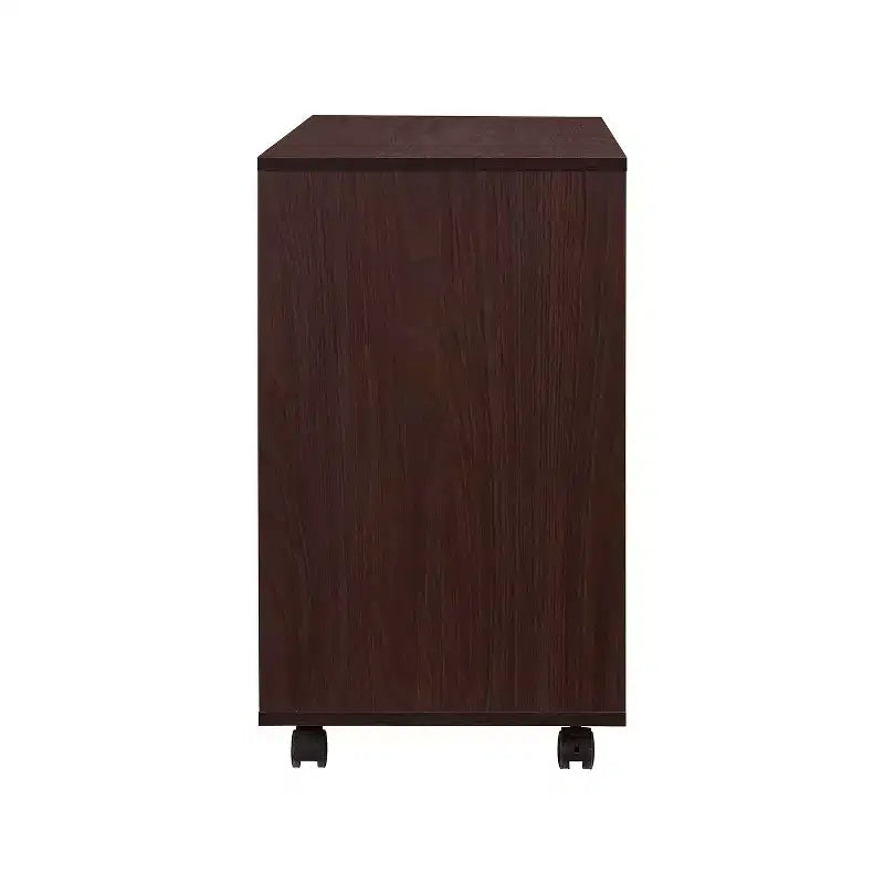 AndMakers 3-Drawer 39in. W File Cabinet for Home Office, Mobile Lateral Filing Cabinet, Printer Stand with Open Storage Shelves
