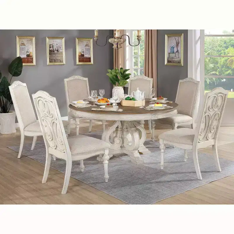Frainio Dining Set White - HOMES: Inside + Out