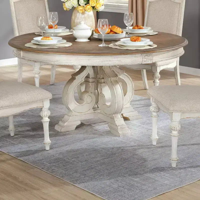 Frainio Dining Set White - HOMES: Inside + Out