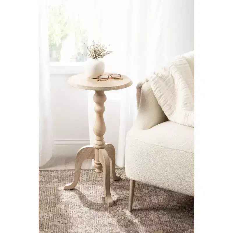 Kate and Laurel Tourneaux Wood Side Table