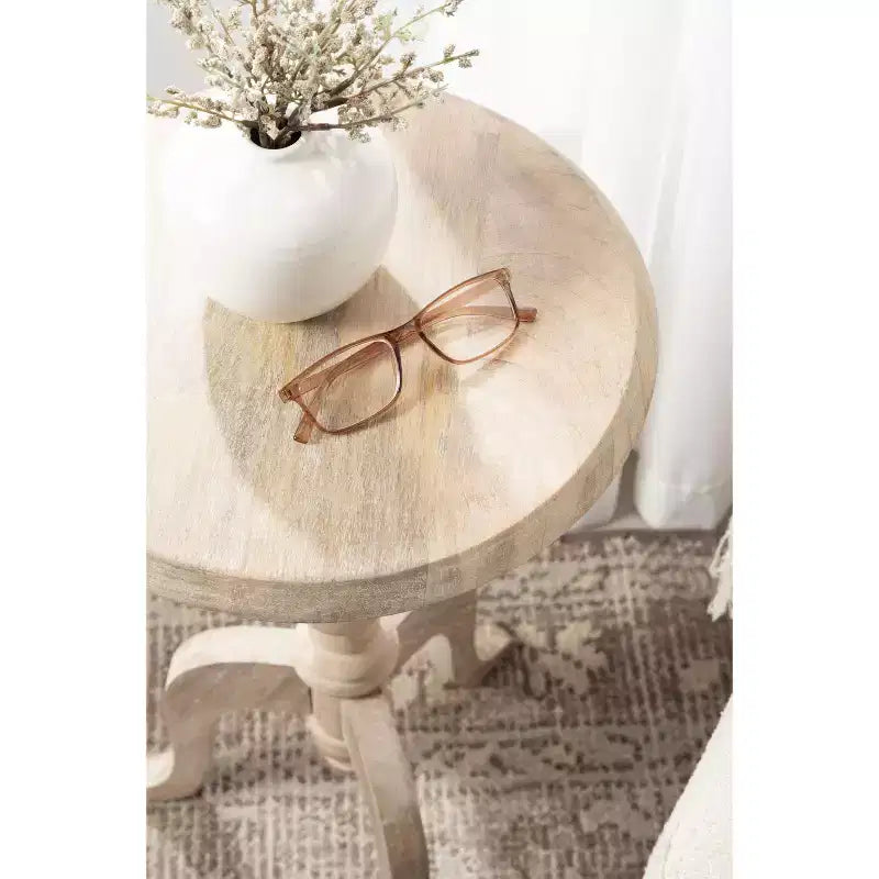 Kate and Laurel Tourneaux Wood Side Table