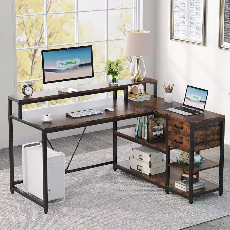 Lantine L Corner Computer Desk