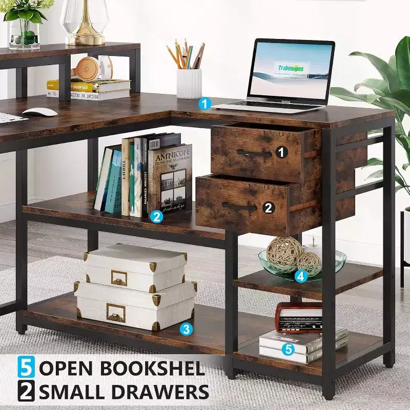 Lantine L Corner Computer Desk