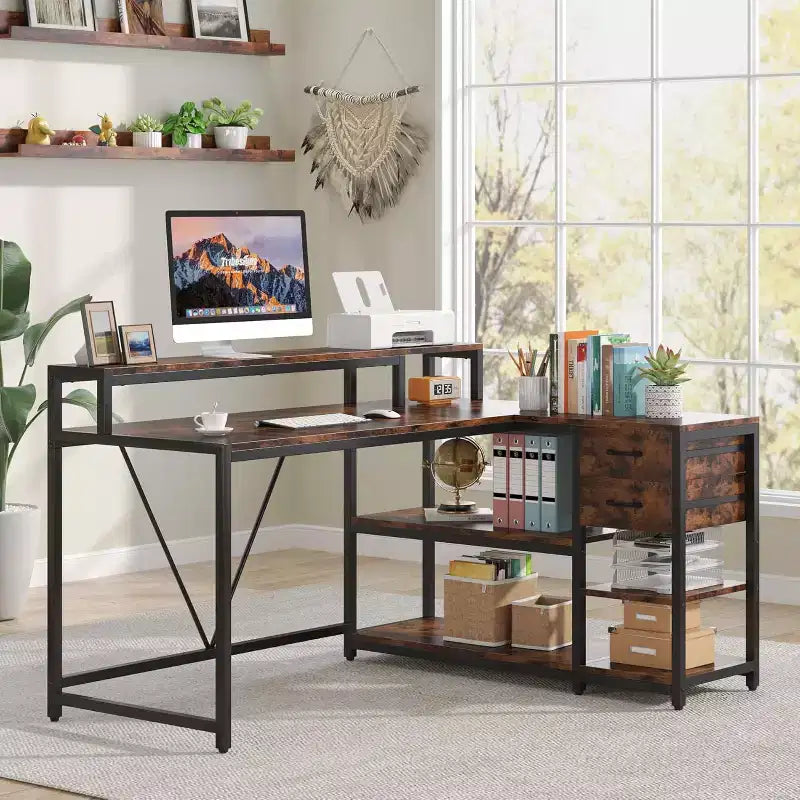Lantine L Corner Computer Desk