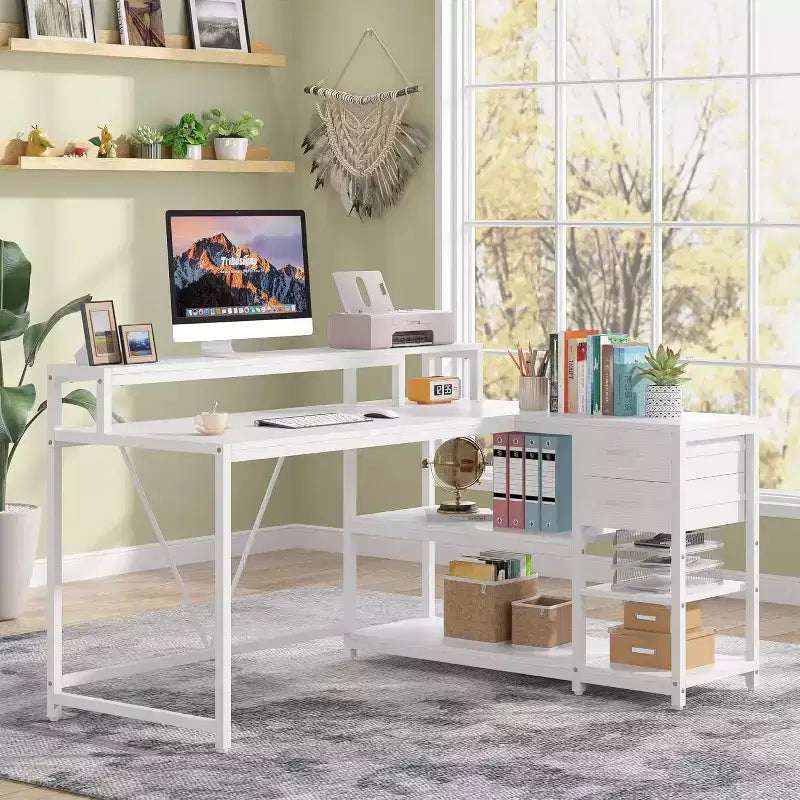 Lantine L Corner Computer Desk
