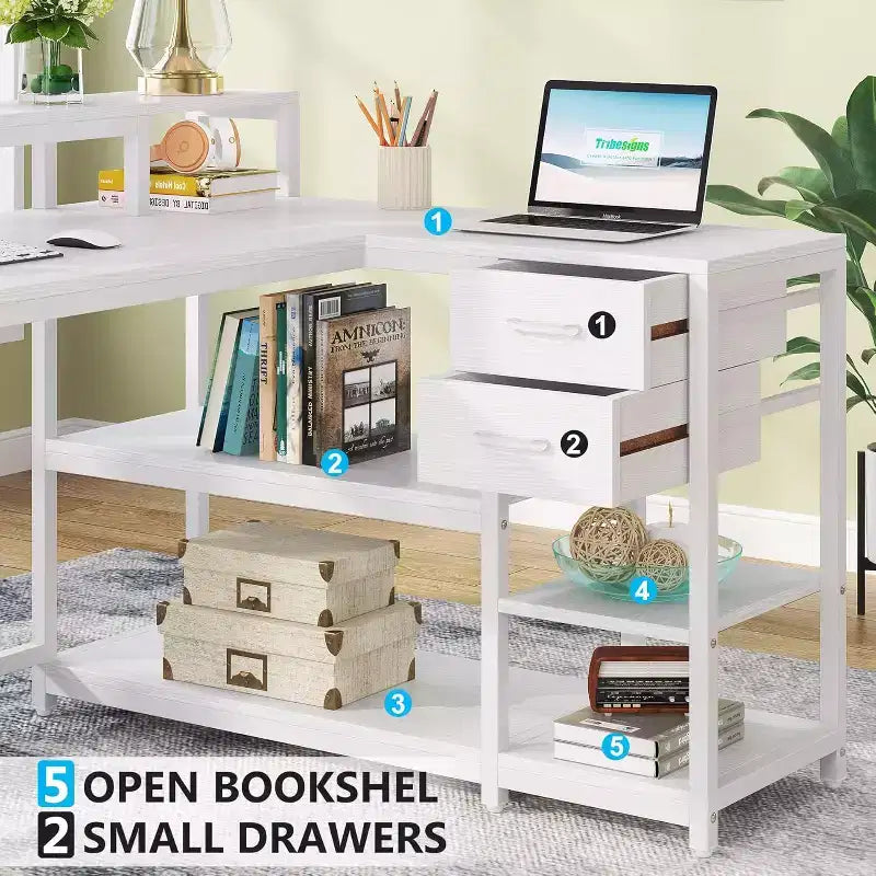 Lantine L Corner Computer Desk