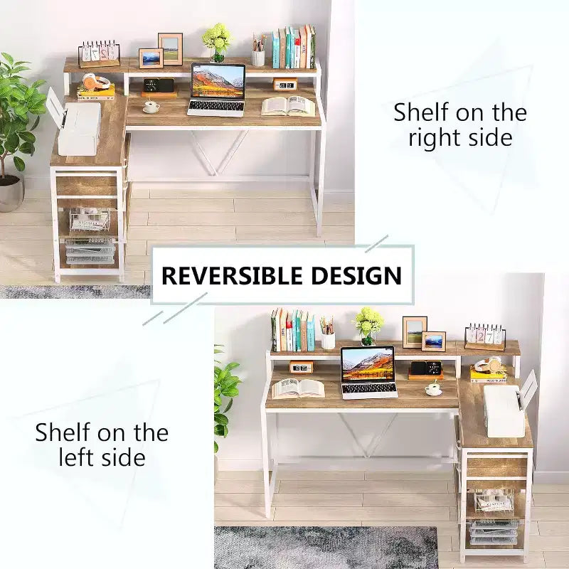 Lantine L Corner Computer Desk