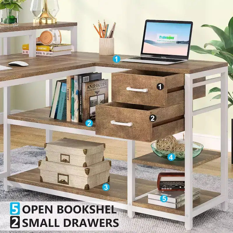 Lantine L Corner Computer Desk