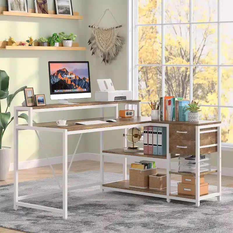 Lantine L Corner Computer Desk