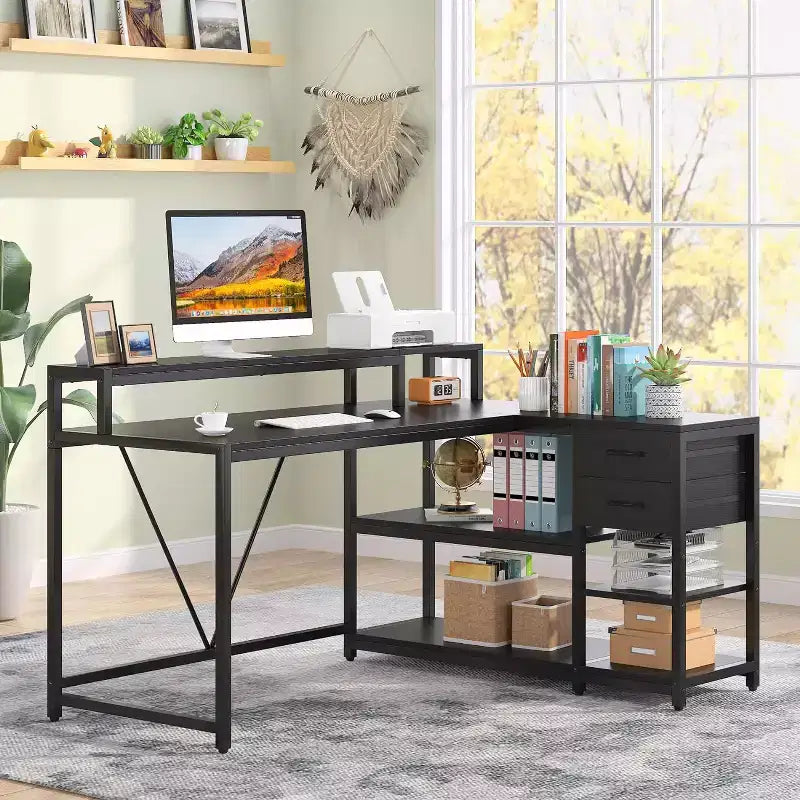 Lantine L Corner Computer Desk