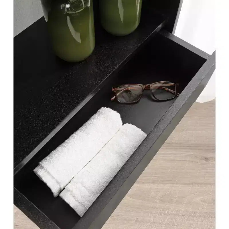 Kate & Laurel All Things Decor 18x24 Kato Wall Shelf with Drawer
