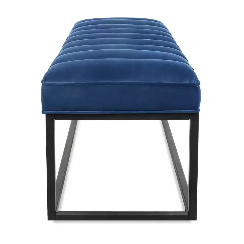 GDFStudio Oakley Metal Base Upholstered Bench