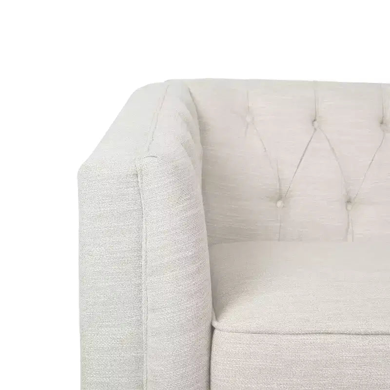 GDFStudio Jelm Contemporary Tufted Birch Wood Loveseat