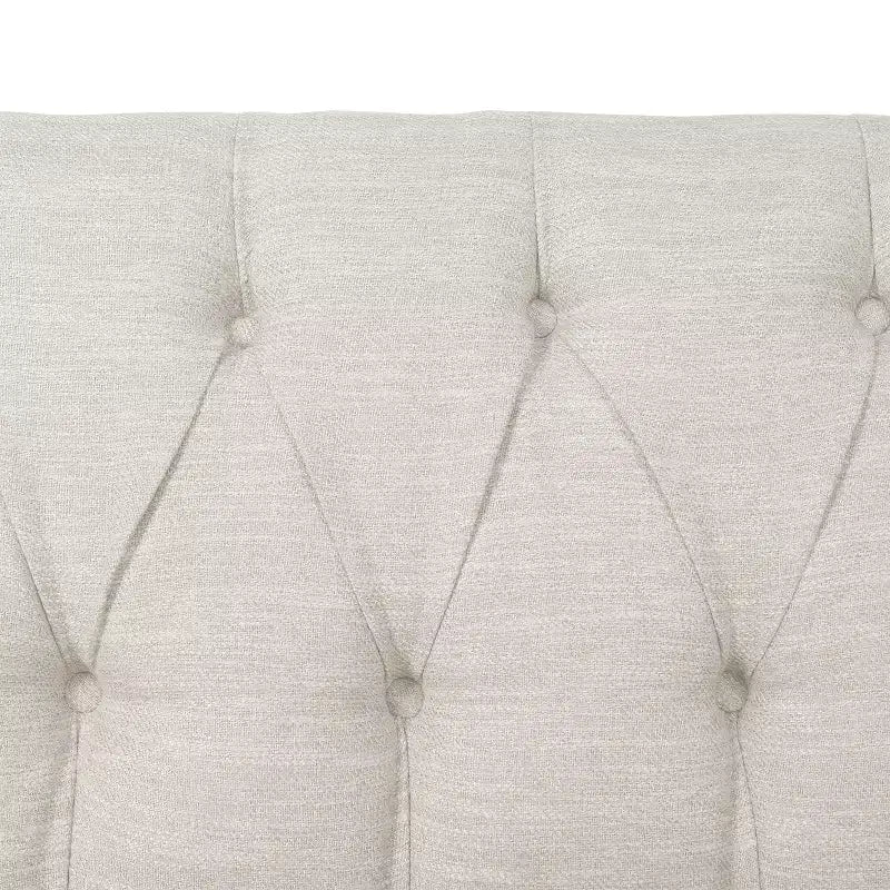 GDFStudio Jelm Contemporary Tufted Birch Wood Loveseat