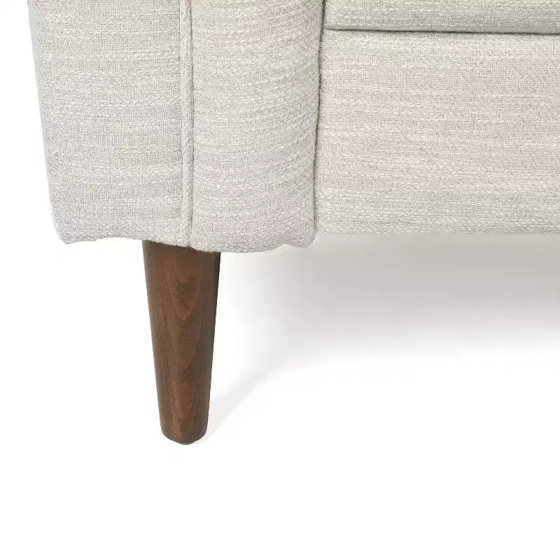 GDFStudio Jelm Contemporary Tufted Birch Wood Loveseat