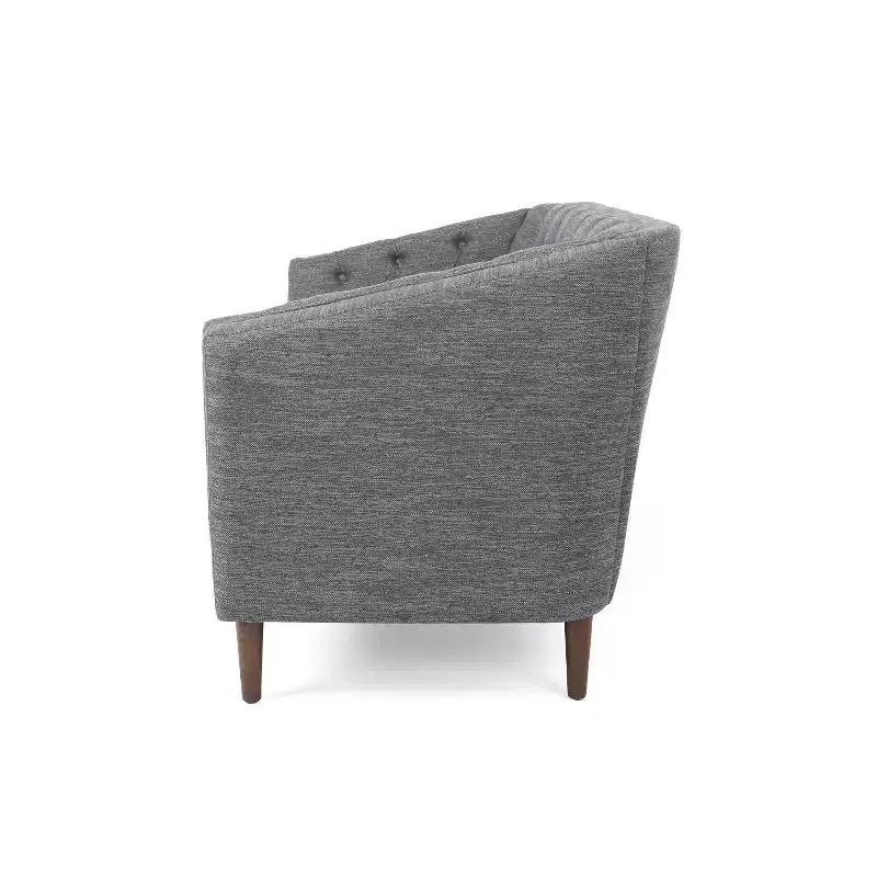 GDFStudio Jelm Contemporary Tufted Birch Wood Loveseat
