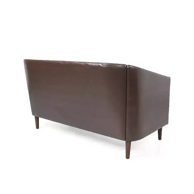 GDFStudio Jelm Contemporary Tufted Birch Wood Loveseat