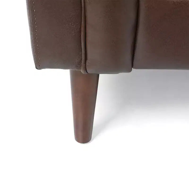 GDFStudio Jelm Contemporary Tufted Birch Wood Loveseat