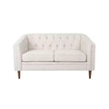 GDFStudio Jelm Contemporary Tufted Birch Wood Loveseat