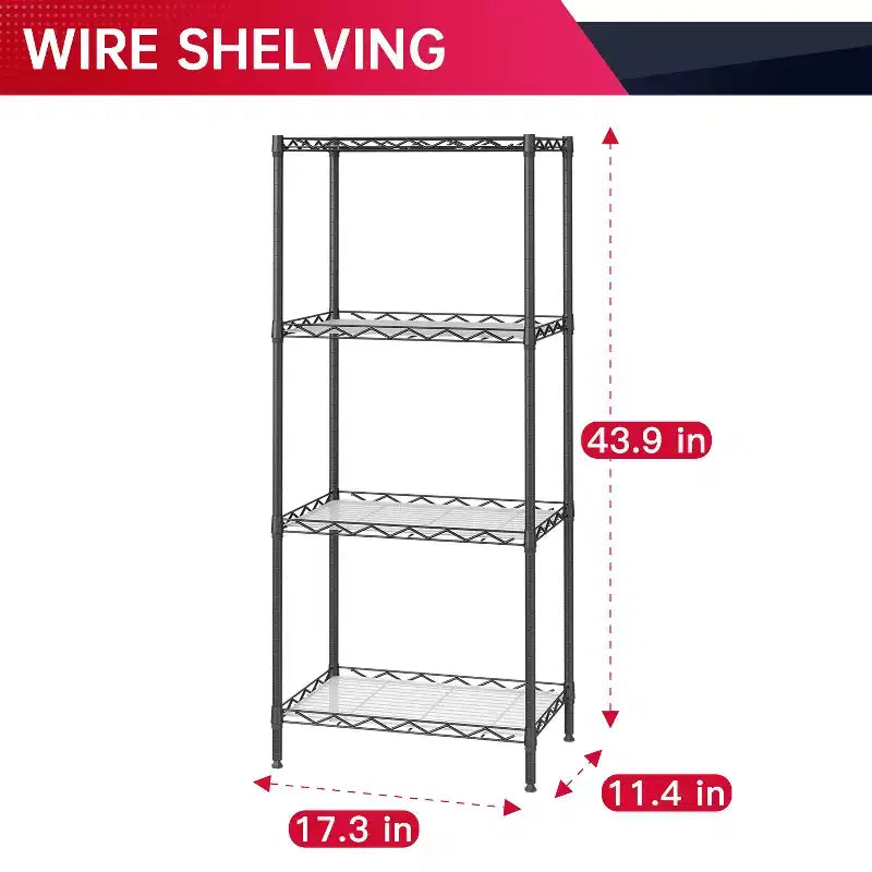 Scaffale portaoggetti a 4 ripiani, per garage, con ripiani regolabili, capacità di carico totale 272 kg, multifunzionale e durevole