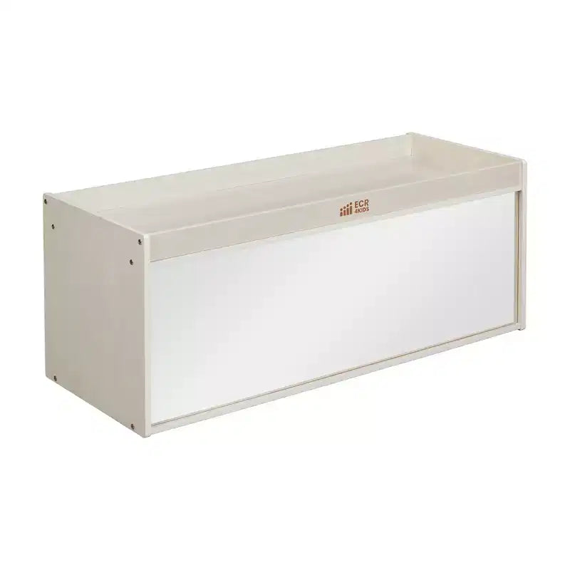 ECR4Kids Double-Sided Storage Cabinet with Activity Top and Mirror, Classroom Furniture