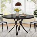 Lantine 47.24-Inch Modern Wood Round Dining Table for 4