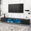 Modern APP Controlled LED TV Stand for TVs Up to 105'' with Tempered Glass Doors 4S - ModernLuxe