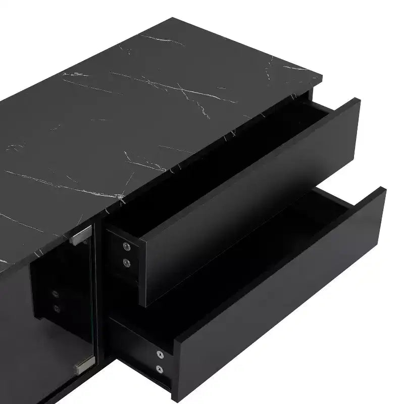 Mobile TV moderno a LED con controllo tramite APP, per TV fino a 105'' con ante in vetro temperato
