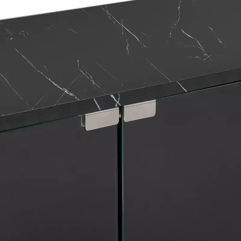 Mobile TV moderno a LED con controllo tramite APP, per TV fino a 105'' con ante in vetro temperato
