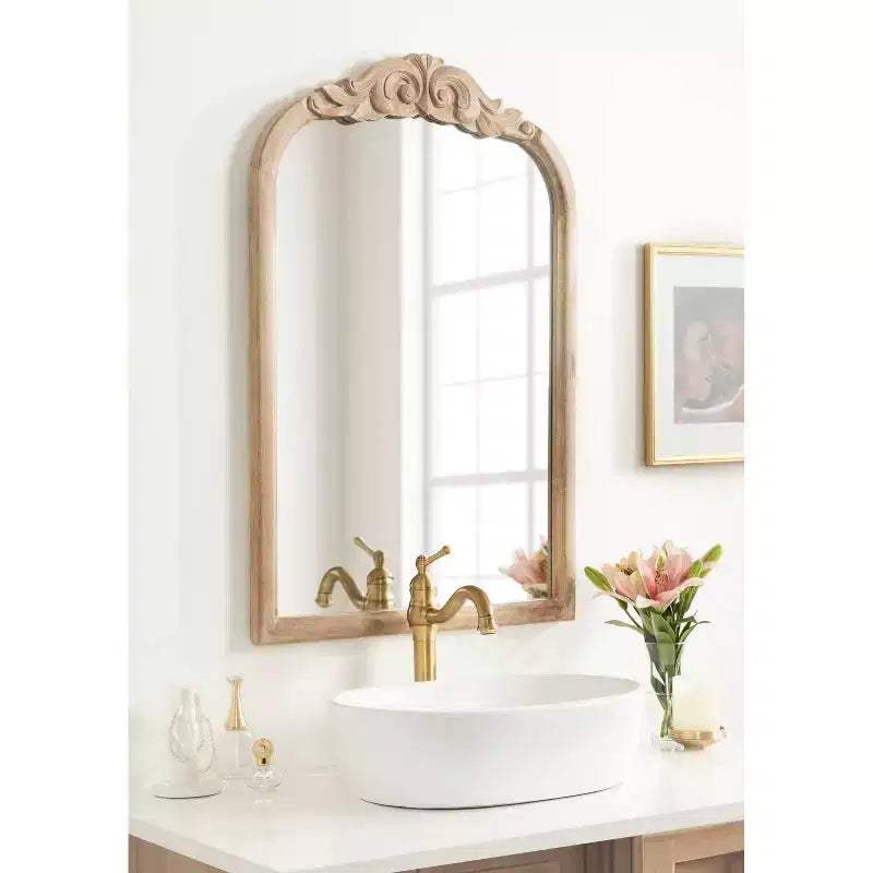 Kate & Laurel All Things Decor 24x36 Arendahl Wood Arch Mirror