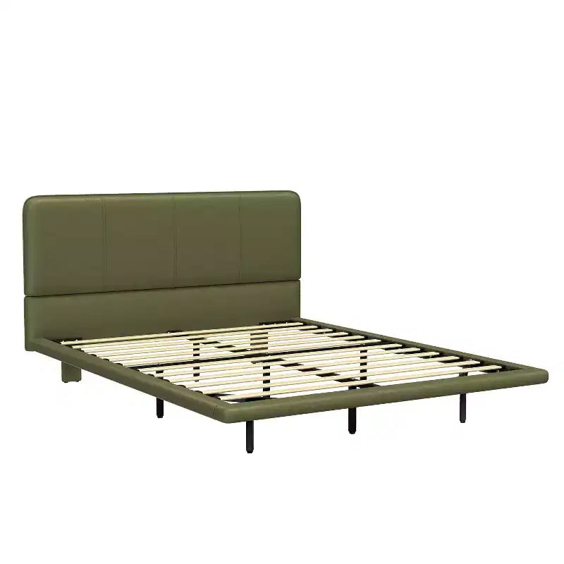 Christopher Knight Home Korli Full Size Modern Upholstered Floating Bed with LED Lighting
