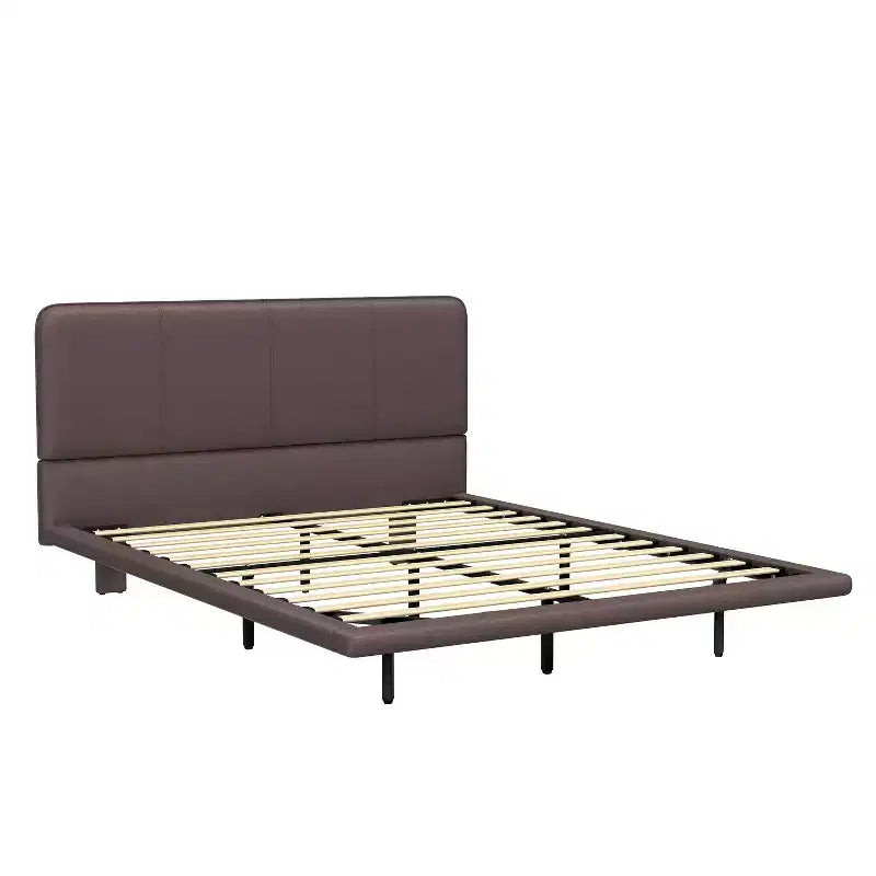 Christopher Knight Home Korli Full Size Modern Upholstered Floating Bed with LED Lighting