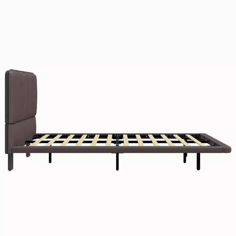 Christopher Knight Home Korli Full Size Modern Upholstered Floating Bed with LED Lighting