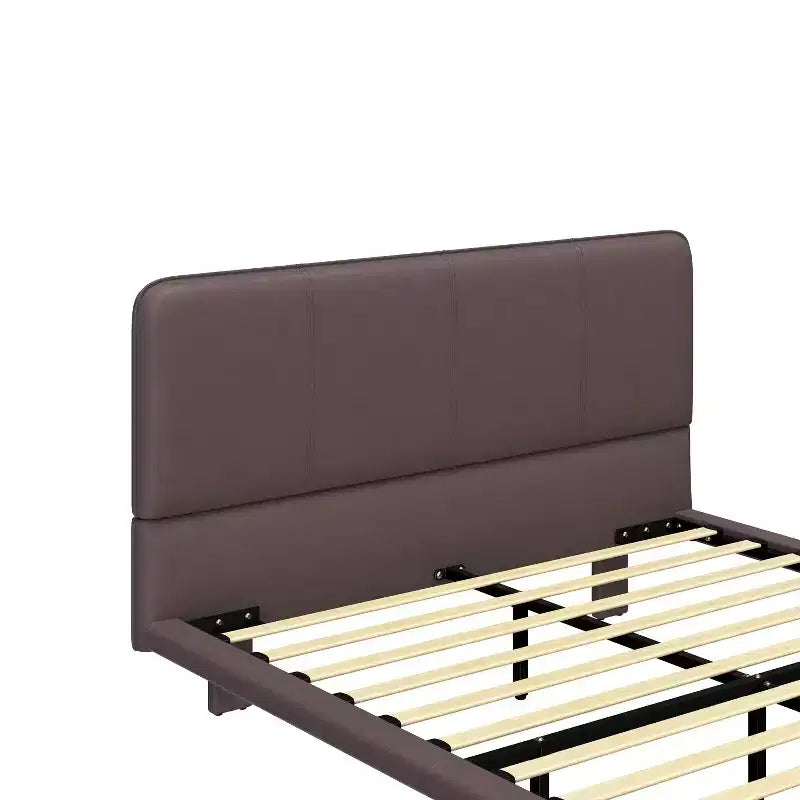 Christopher Knight Home Korli Full Size Modern Upholstered Floating Bed with LED Lighting