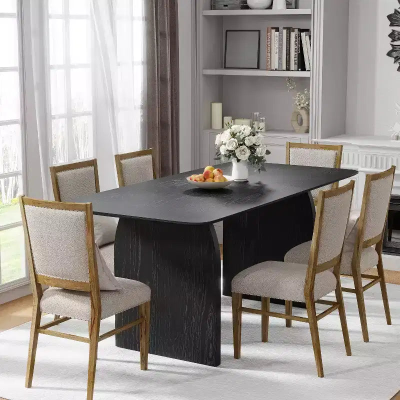 Tavolo da pranzo moderno in legno Tavolo da cucina Tavolo da sala da pranzo
