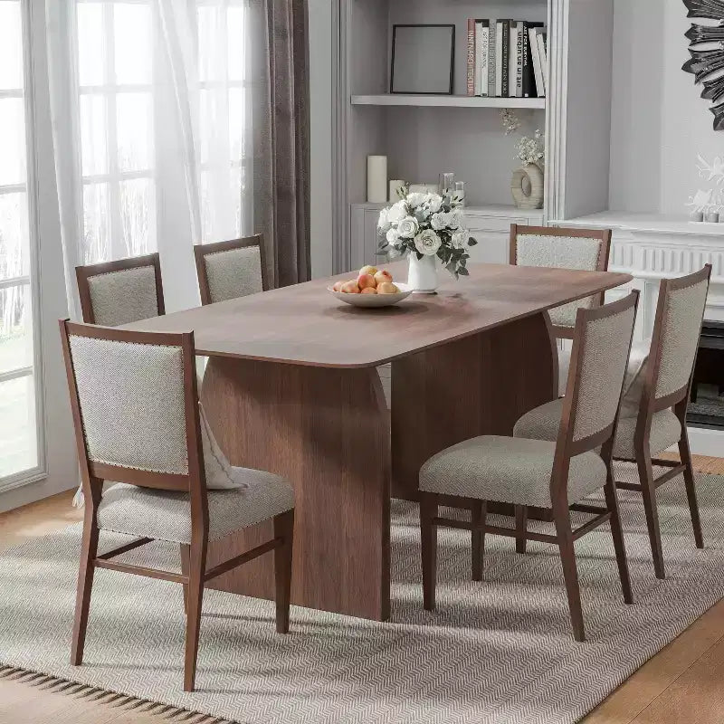 Tavolo da pranzo moderno in legno Tavolo da cucina Tavolo da sala da pranzo