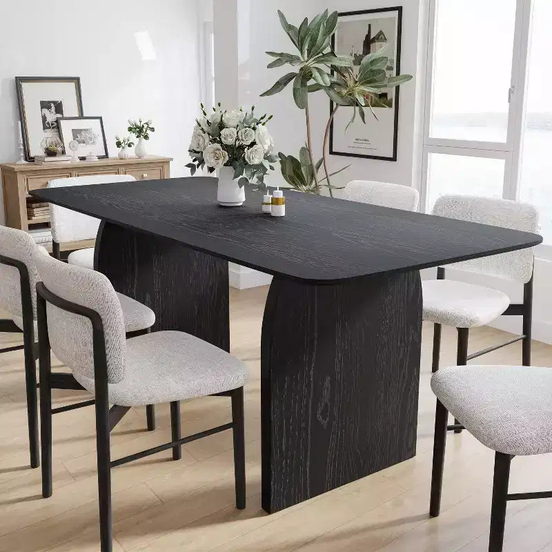 Tavolo da pranzo moderno in legno Tavolo da cucina Tavolo da sala da pranzo