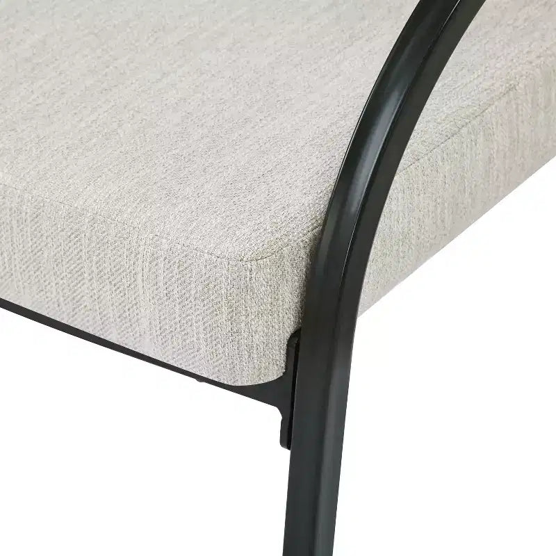 Christopher Knight Home Hayden Upholstered Armrest Dining Chairs with Metal Legs (Set of 2)