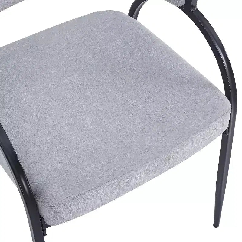 Christopher Knight Home Hayden Upholstered Armrest Dining Chairs with Metal Legs (Set of 2)