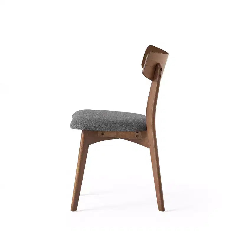 Christopher Knight Home Hugh Upholstered Fabric Rubberwood Dining Chair (Set of 2)