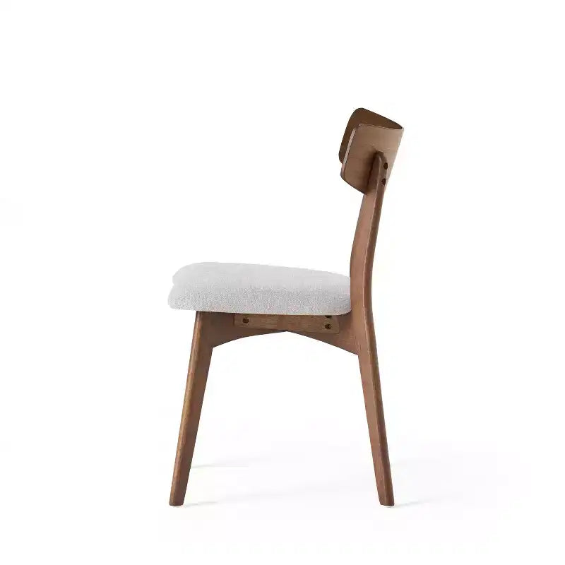 Christopher Knight Home Hugh Upholstered Fabric Rubberwood Dining Chair (Set of 2)