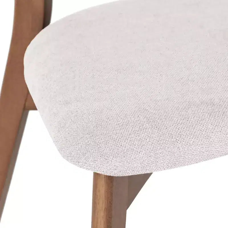 Christopher Knight Home Hugh Upholstered Fabric Rubberwood Dining Chair (Set of 2)