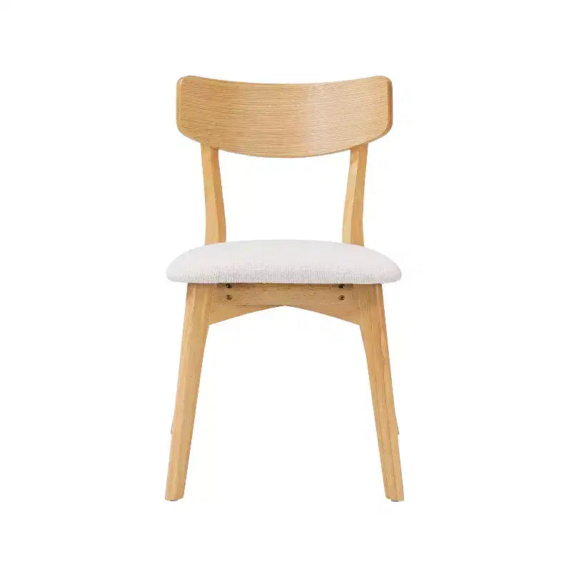 Christopher Knight Home Hugh Upholstered Fabric Rubberwood Dining Chair (Set of 2)